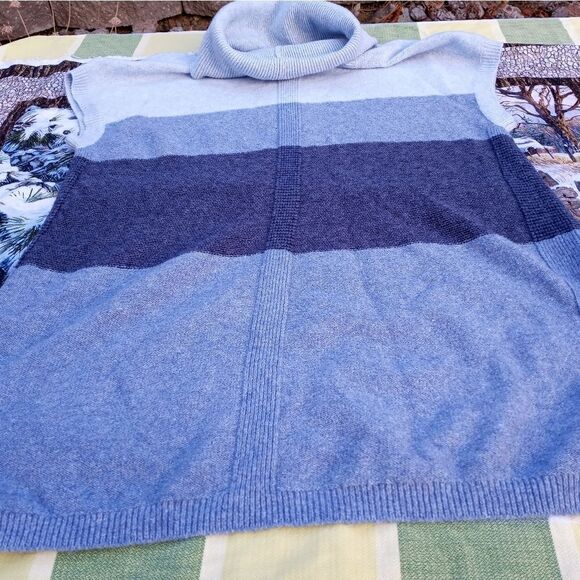 Croft & Barrow XL Women's Vest Knitted Multicolored Turtleneck - Picture 7 of 7